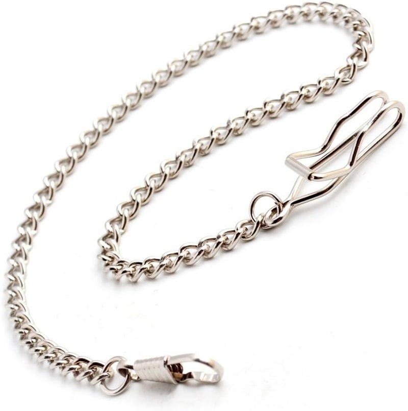 BoShiYa Pocket Watch Chains for Men Vintage Metal Albert Vest Chain Accessories/Color: Gold/Silver/Black/Bronze - Image 3